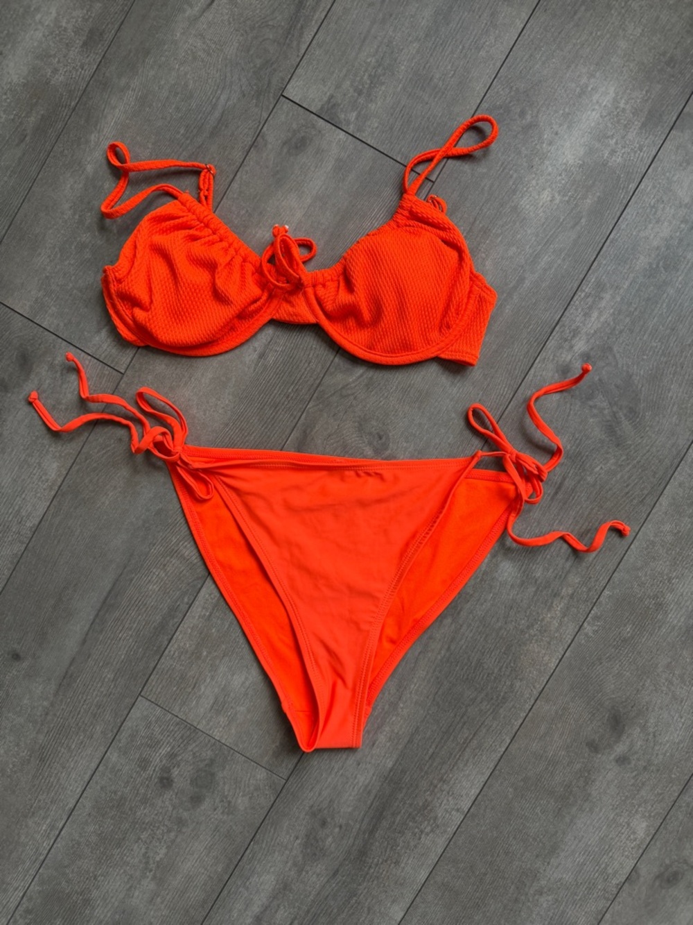 Ardene - neon orange - Tie-Side Bikini
